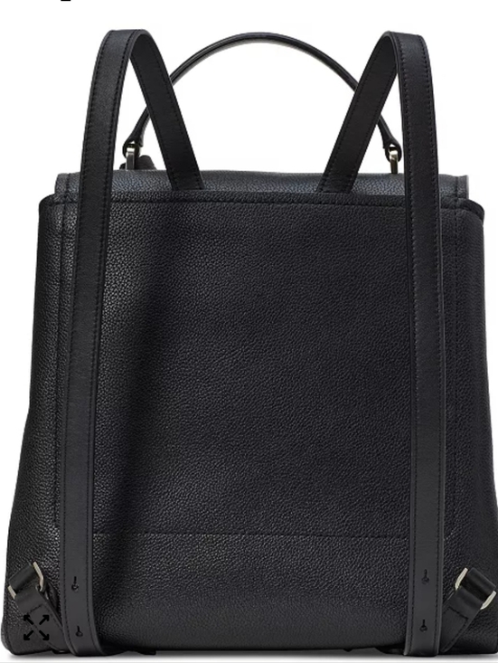 kate spade Black Leather Thompson Medium Backpack main image 4
